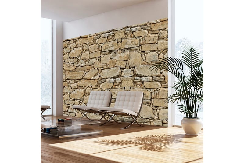 Fototapet Stone Wall 350x245 - Artgeist sp. z o. o. - Inredning & dekor - Väggdekor - Tapeter & tapettillbehör - Fototapeter