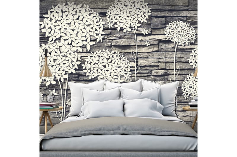 FOTOTAPET Stones Flowers 200x140, Artgeist sp. z o. o.