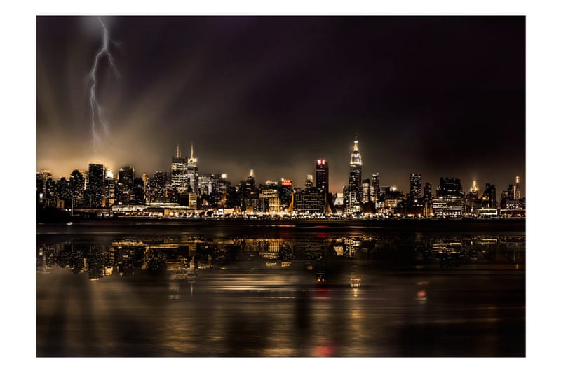 Fototapet Storm In New York City 250x175 - Artgeist sp. z o. o. - Inredning & dekor - Väggdekor - Tapeter & tapettillbehör - Fototapeter