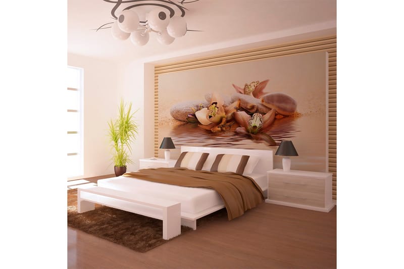 Fototapet Strand Näckros 450x270 - Artgeist sp. z o. o. - Inredning & dekor - Väggdekor - Tapeter & tapettillbehör - Fototapeter