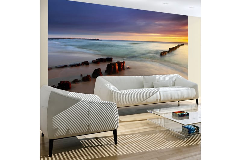 FOTOTAPET Strand Soluppgång 350x270 - Artgeist sp. z o. o. - Inredning & dekor - Väggdekor - Tapeter & tapettillbehör - Fototapeter
