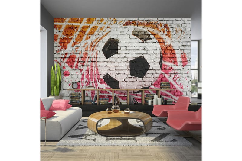 FOTOTAPET Street Football 400x280 - Artgeist sp. z o. o. - Inredning & dekor - Väggdekor - Tapeter & tapettillbehör - Fototapeter