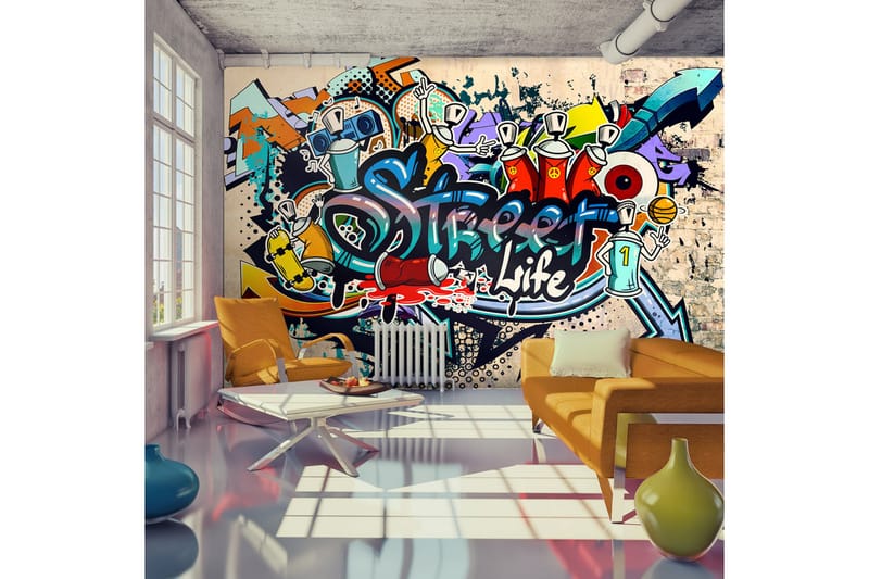 FOTOTAPET Street Life 150x105 - Artgeist sp. z o. o. - Inredning & dekor - Väggdekor - Tapeter & tapettillbehör - Fototapeter