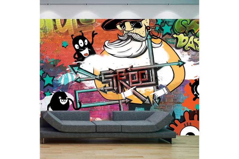 Fototapet Street Movie 350x245 - Artgeist sp. z o. o. - Inredning & dekor - Väggdekor - Tapeter & tapettillbehör - Fototapeter