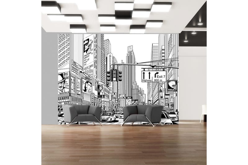 Fototapet Street New York City 300x231 - Artgeist sp. z o. o. - Inredning & dekor - Väggdekor - Tapeter & tapettillbehör - Fototapeter