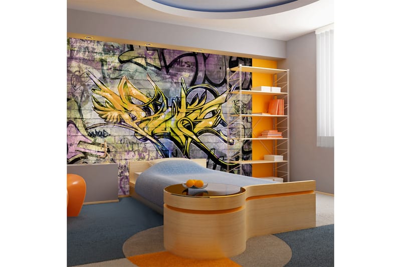 FOTOTAPET Stunning Graffiti 150x105 - Artgeist sp. z o. o. - Inredning & dekor - Väggdekor - Tapeter & tapettillbehör - Fototapeter
