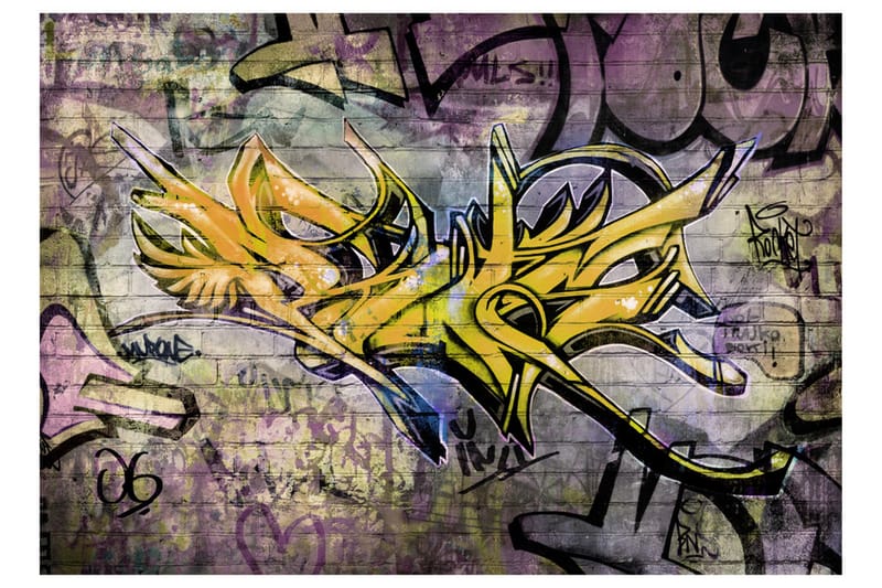 FOTOTAPET Stunning Graffiti 150x105 - Artgeist sp. z o. o. - Inredning & dekor - Väggdekor - Tapeter & tapettillbehör - Fototapeter