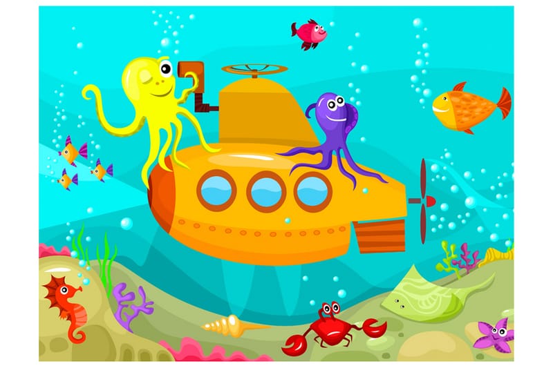 FOTOTAPET Submarine 250x193 - Artgeist sp. z o. o. - Inredning & dekor - Väggdekor - Tapeter & tapettillbehör - Fototapeter