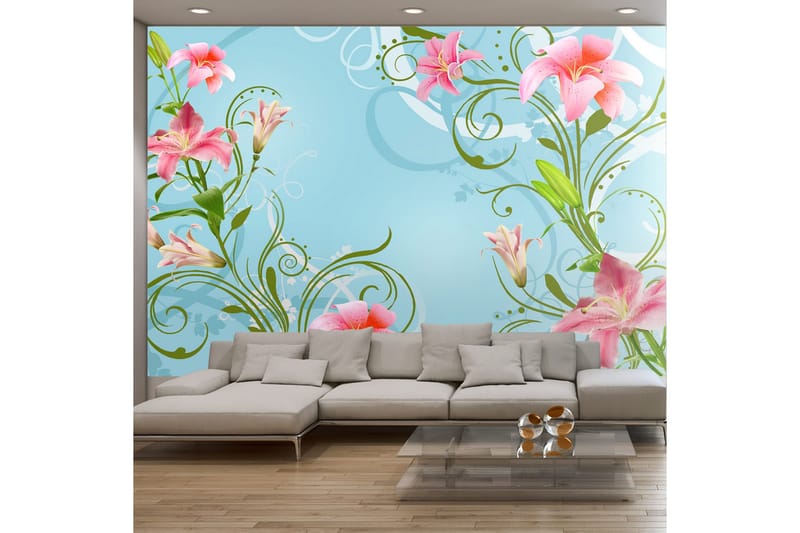 Fototapet Subtle Beauty Of The Lilies II 300x210 - Artgeist sp. z o. o. - Inredning & dekor - Väggdekor - Tapeter & tapettillbehör - Fototapeter