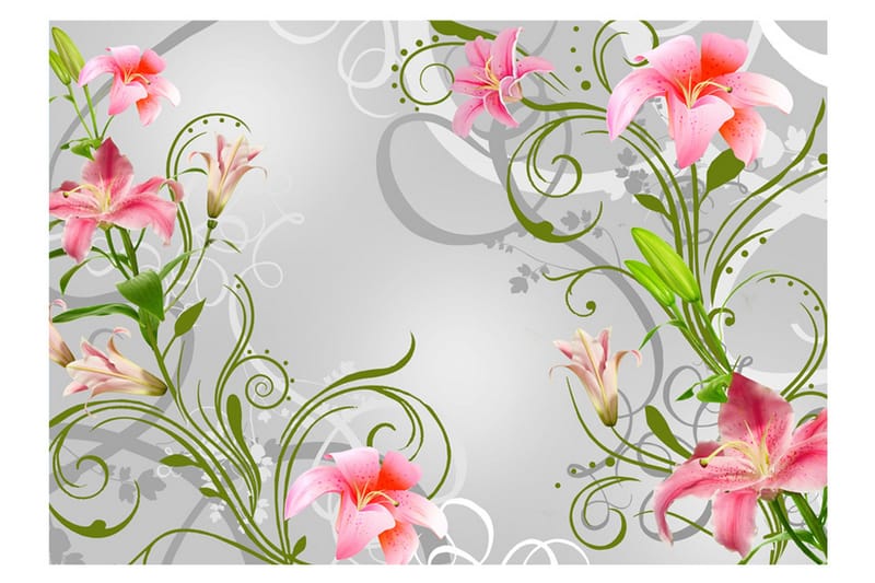 Fototapet Subtle Beauty Of The Lilies III 150x105 - Artgeist sp. z o. o. - Inredning & dekor - Väggdekor - Tapeter & tapettillbehör - Fototapeter