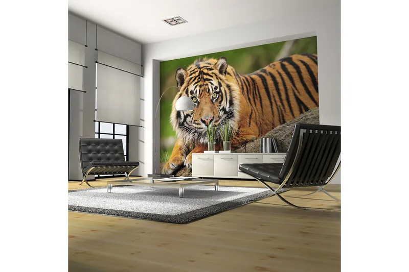 Fototapet Sumatra Tiger 200x154 - Artgeist sp. z o. o. - Inredning & dekor - Väggdekor - Tapeter & tapettillbehör - Fototapeter