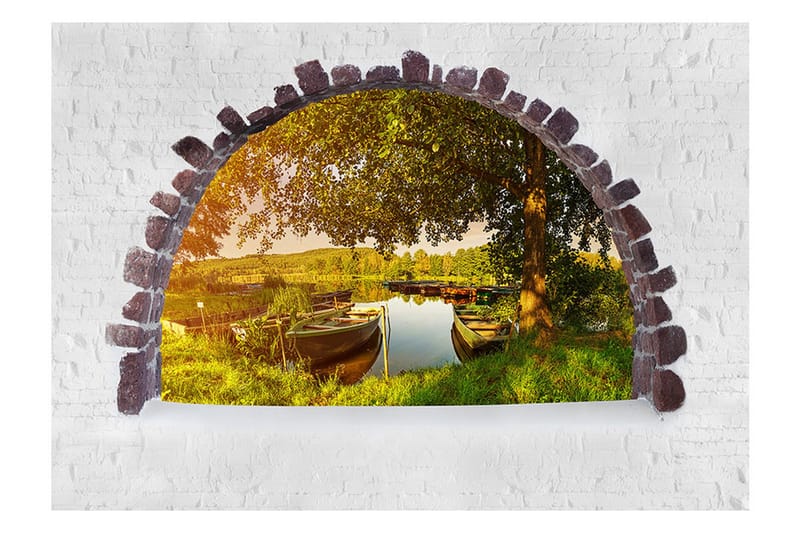 Fototapet Summer Lake 200x140 - Artgeist sp. z o. o. - Inredning & dekor - Väggdekor - Tapeter & tapettillbehör - Fototapeter