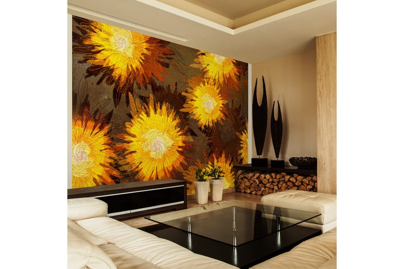 FOTOTAPET Sunflower Dance 400x280 - Artgeist sp. z o. o. - Inredning & dekor - Väggdekor - Tapeter & tapettillbehör - Fototapeter