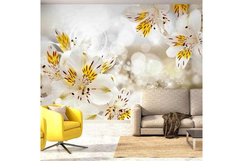 FOTOTAPET Sunny Alstroemeria 350x245 - Artgeist sp. z o. o. - Inredning & dekor - Väggdekor - Tapeter & tapettillbehör - Fototapeter