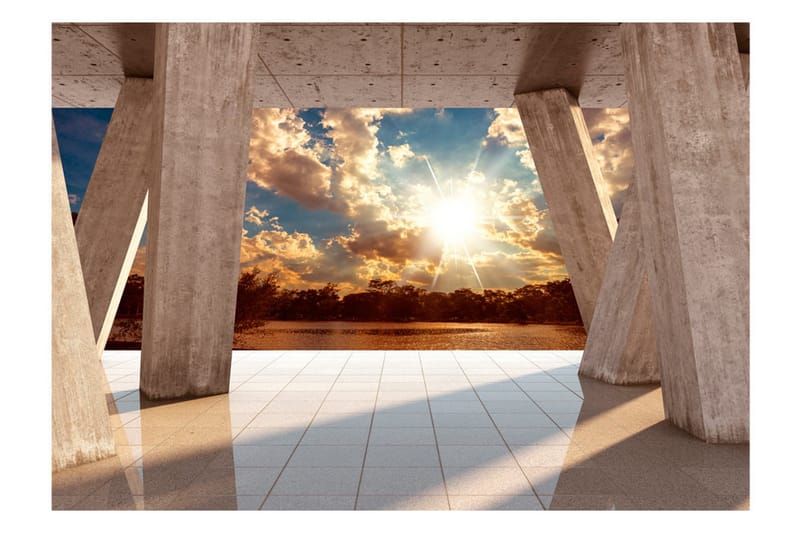 FOTOTAPET Sunny Promenade 250x175 - Artgeist sp. z o. o. - Inredning & dekor - Väggdekor - Tapeter & tapettillbehör - Fototapeter