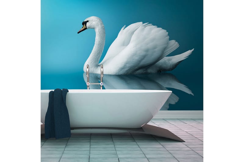 FOTOTAPET Svan Reflektion 350x270, Artgeist sp. z o. o.