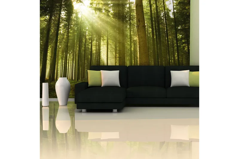 Fototapet Tallskog 450x270 - Artgeist sp. z o. o. - Inredning & dekor - Väggdekor - Tapeter & tapettillbehör - Fototapeter