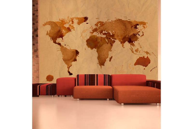 FOTOTAPET Te Karta Över Världen 400x309 - Artgeist sp. z o. o. - Inredning & dekor - Väggdekor - Tapeter & tapettillbehör - Fototapeter