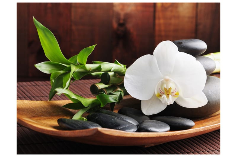 Fototapet Temple Zen 350x270 - Artgeist sp. z o. o. - Inredning & dekor - Väggdekor - Tapeter & tapettillbehör - Fototapeter