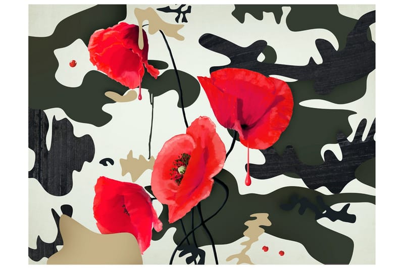 Fototapet The Flowers Of War 250x193 - Artgeist sp. z o. o. - Inredning & dekor - Väggdekor - Tapeter & tapettillbehör - Fototapeter