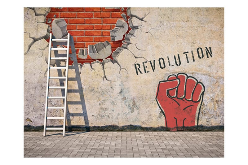 Fototapet The Invisible Hand Of The Revolution 250x193 - Artgeist sp. z o. o. - Inredning & dekor - Väggdekor - Tapeter & tapettillbehör - Fototapeter