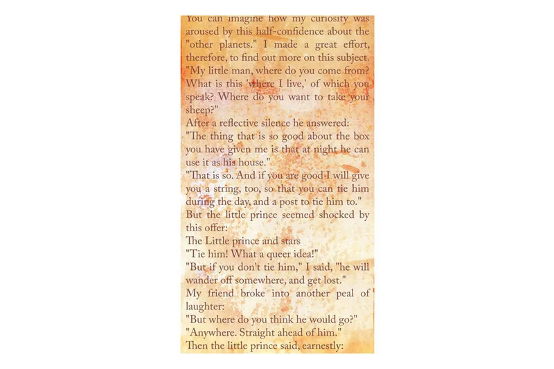 Fototapet The Little Prince Message Of Love 50x1000 - Artgeist sp. z o. o. - Inredning & dekor - Väggdekor - Tapeter & tapettillbehör - Fototapeter