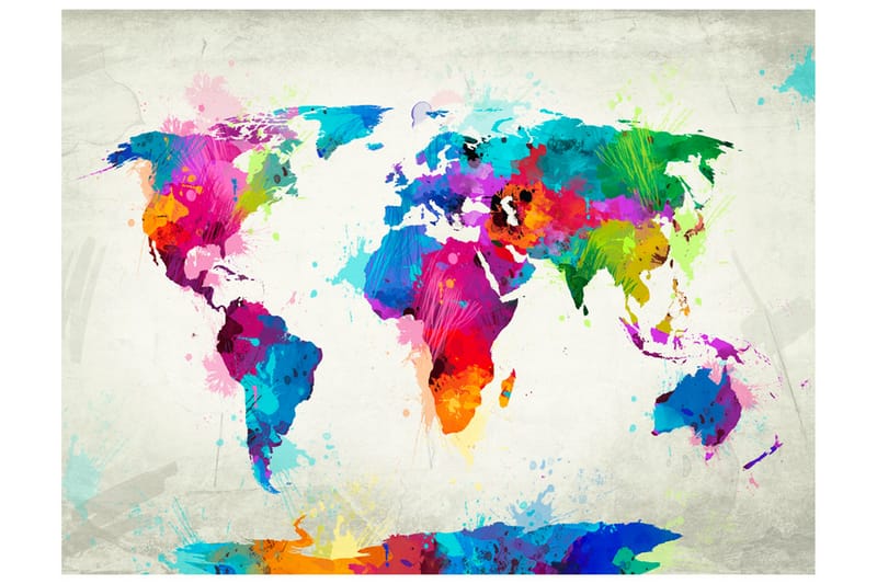 FOTOTAPET The Map Of Happiness 200x154 - Artgeist sp. z o. o. - Inredning & dekor - Väggdekor - Tapeter & tapettillbehör - Fototapeter