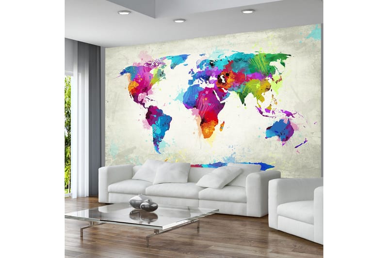 Fototapet The Map Of Happiness 450x270 - Artgeist sp. z o. o. - Inredning & dekor - Väggdekor - Tapeter & tapettillbehör - Fototapeter