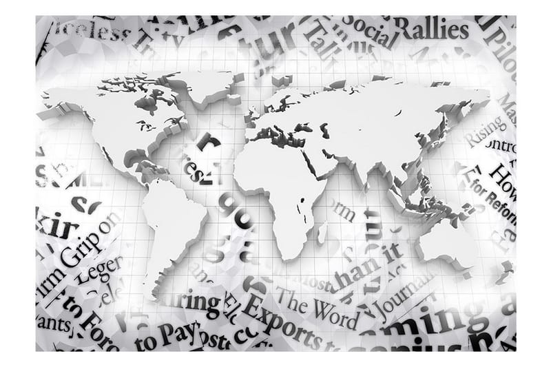 FOTOTAPET The World Of Newspapers 300x210 - Artgeist sp. z o. o. - Inredning & dekor - Väggdekor - Tapeter & tapettillbehör - Fototapeter