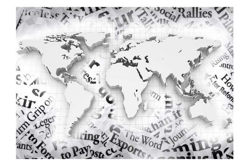 Fototapet The World Of Newspapers 400x280 - Artgeist sp. z o. o. - Inredning & dekor - Väggdekor - Tapeter & tapettillbehör - Fototapeter