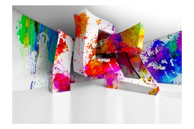 FOTOTAPET Three-Dimensional Shapes 400x280 - Artgeist sp. z o. o. - Inredning & dekor - Väggdekor - Tapeter & tapettillbehör - Fototapeter
