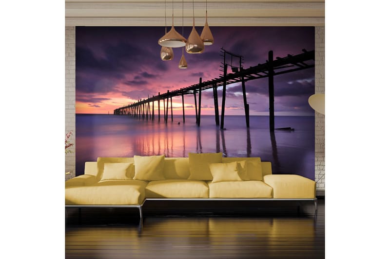 Fototapet Träbrygga 350x270 - Artgeist sp. z o. o. - Inredning & dekor - Väggdekor - Tapeter & tapettillbehör - Fototapeter