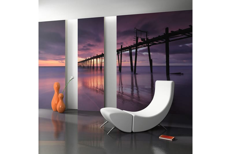 Fototapet Träbrygga 450x270 - Artgeist sp. z o. o. - Inredning & dekor - Väggdekor - Tapeter & tapettillbehör - Fototapeter