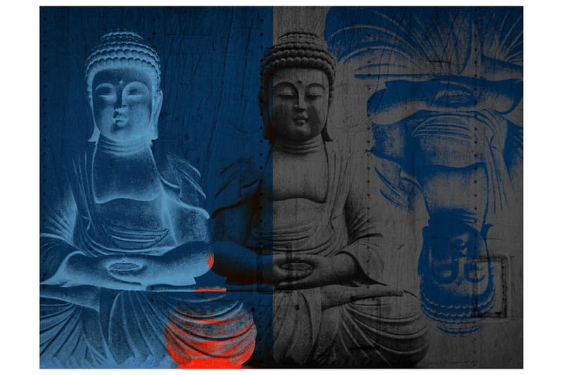 Fototapet Tre Inkarnationer Av Buddha 350x270 - Artgeist sp. z o. o. - Inredning & dekor - Väggdekor - Tapeter & tapettillbehör - Fototapeter