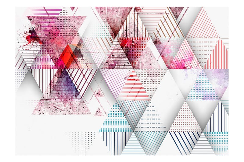 FOTOTAPET Triangular World 200x140 - Artgeist sp. z o. o. - Inredning & dekor - Väggdekor - Tapeter & tapettillbehör - Fototapeter