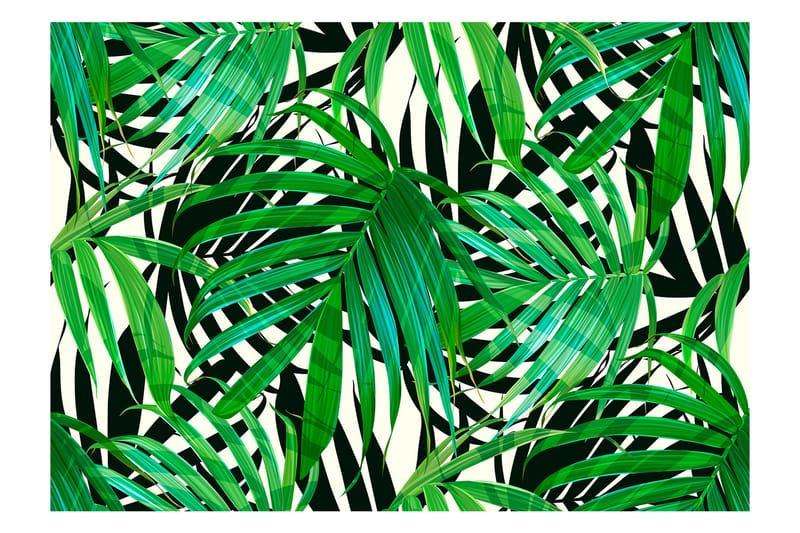 FOTOTAPET Tropical Leaves 350x245 - Artgeist sp. z o. o. - Inredning & dekor - Väggdekor - Tapeter & tapettillbehör - Fototapeter