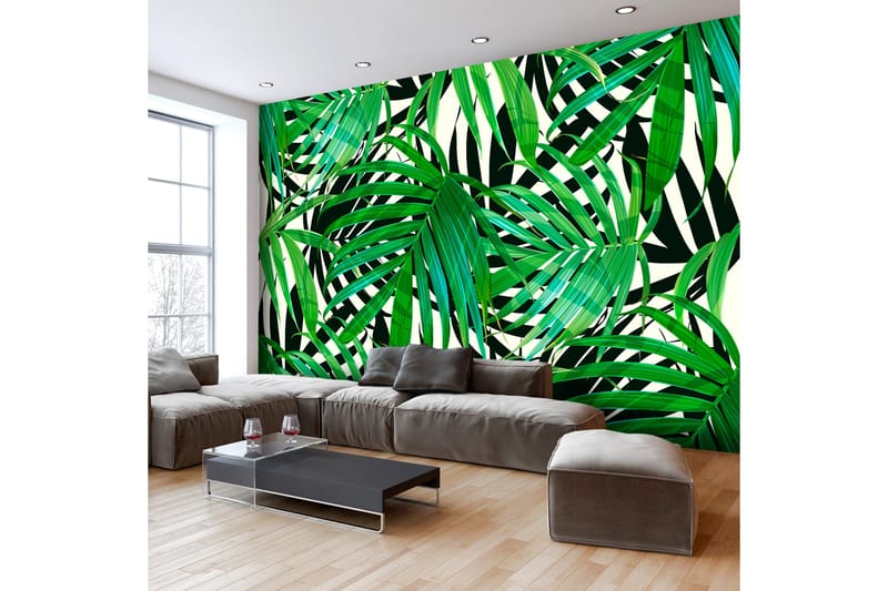 Fototapet Tropical Leaves 350x245 - Artgeist sp. z o. o. - Inredning & dekor - Väggdekor - Tapeter & tapettillbehör - Fototapeter