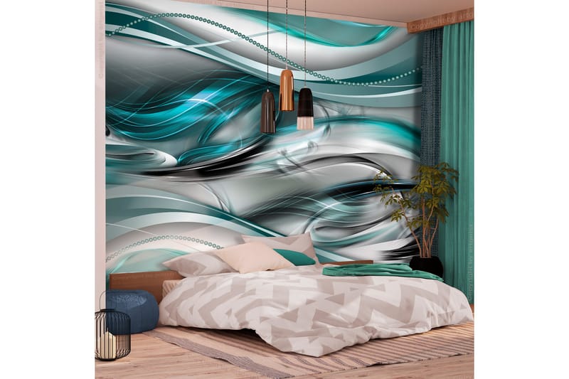 FOTOTAPET Tunnels Green 150x105 - Artgeist sp. z o. o. - Inredning & dekor - Väggdekor - Tapeter & tapettillbehör - Fototapeter