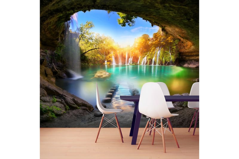 FOTOTAPET Turquoise Lake 350x245 - Artgeist sp. z o. o. - Inredning & dekor - Väggdekor - Tapeter & tapettillbehör - Fototapeter