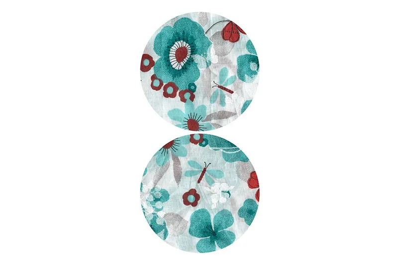 Fototapet Turquoise Meadow Circle 50x1000 - Artgeist sp. z o. o. - Inredning & dekor - Väggdekor - Tapeter & tapettillbehör - Fototapeter