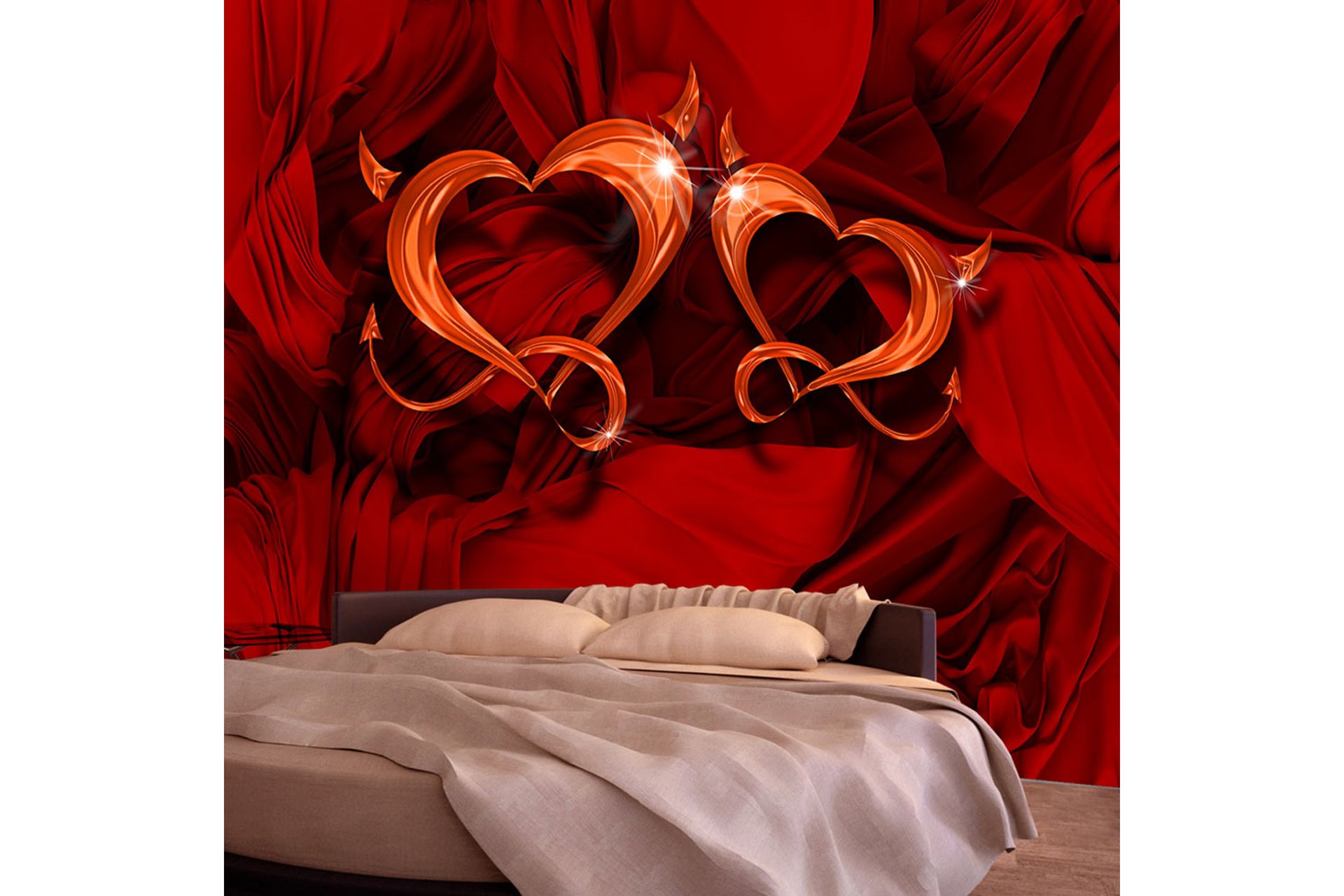 FOTOTAPET Two Hearts 300x210 - Artgeist sp. z o. o. - Inredning & dekor - Väggdekor - Tapeter & tapettillbehör - Fototapeter