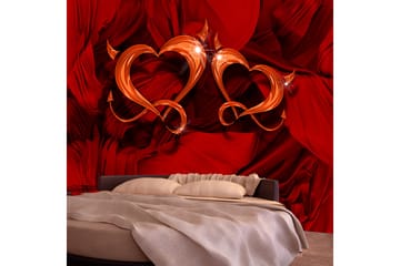 FOTOTAPET Two Hearts 300x210 - Artgeist sp. z o. o. - Inredning & dekor - Väggdekor - Tapeter & tapettillbehör - Fototapeter