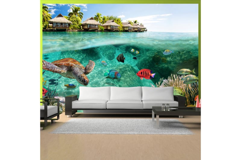 FOTOTAPET Under The Surface Of Water 150x105 - Artgeist sp. z o. o. - Inredning & dekor - Väggdekor - Tapeter & tapettillbehör - Fototapeter