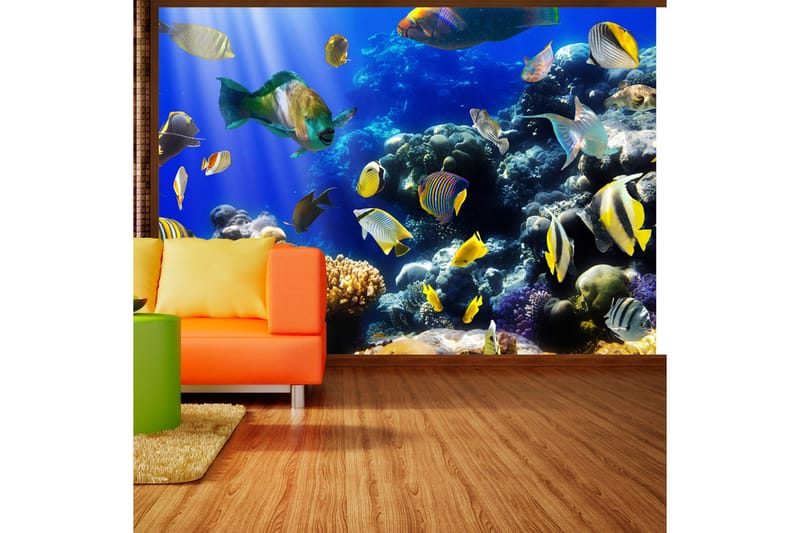 FOTOTAPET Underwater Adventure 100x70 - Artgeist sp. z o. o. - Inredning & dekor - Väggdekor - Tapeter & tapettillbehör - Fototapeter