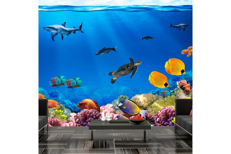 FOTOTAPET Underwater Kingdom 100x70 - Artgeist sp. z o. o. - Inredning & dekor - Väggdekor - Tapeter & tapettillbehör - Fototapeter