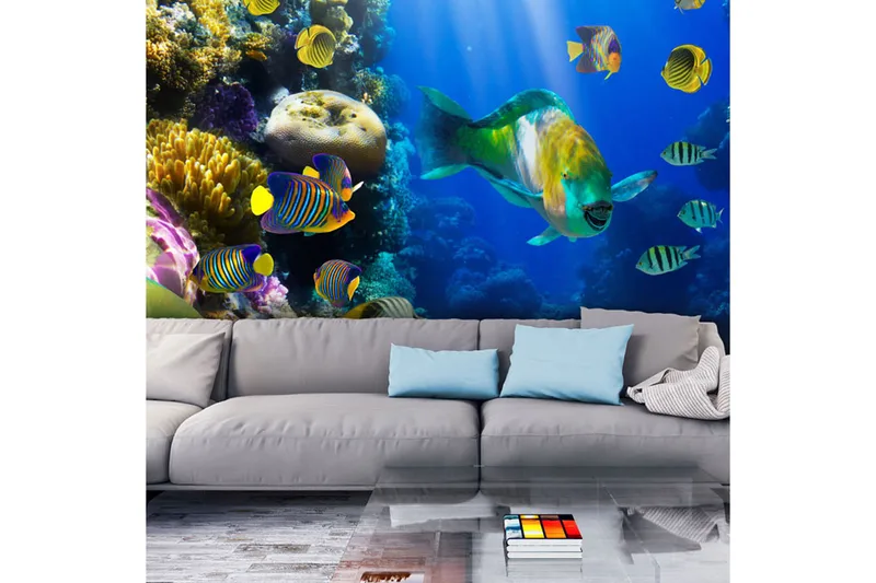 Fototapet Underwater Paradis 250x193 - Artgeist sp. z o. o. - Inredning & dekor - Väggdekor - Tapeter & tapettillbehör - Fototapeter