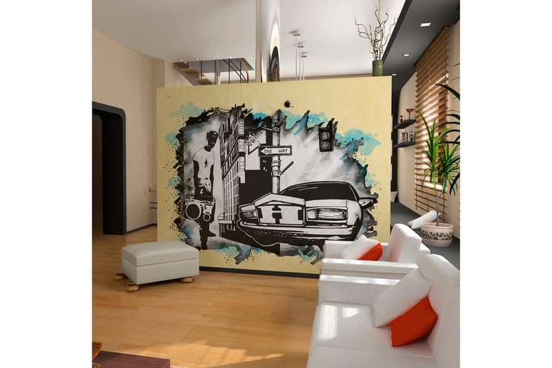 FOTOTAPET Urban Atmosphere 350x270 - Artgeist sp. z o. o. - Inredning & dekor - Väggdekor - Tapeter & tapettillbehör - Fototapeter