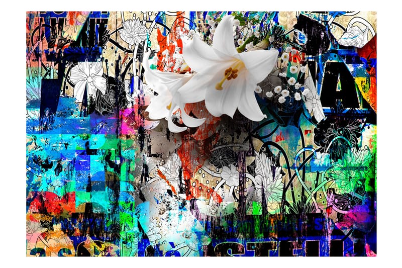 FOTOTAPET Urban Lily 300x210 - Artgeist sp. z o. o. - Inredning & dekor - Väggdekor - Tapeter & tapettillbehör - Fototapeter