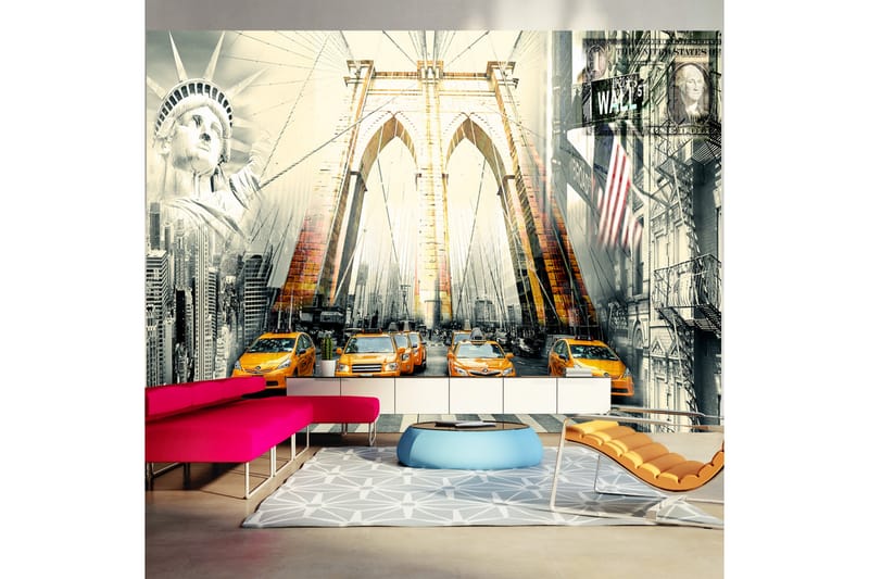 FOTOTAPET Urban Living 100x70 - Artgeist sp. z o. o. - Inredning & dekor - Väggdekor - Tapeter & tapettillbehör - Fototapeter