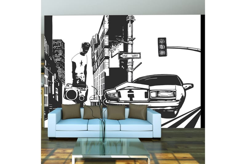 FOTOTAPET Urban Stil 300x231 - Artgeist sp. z o. o. - Inredning & dekor - Väggdekor - Tapeter & tapettillbehör - Fototapeter